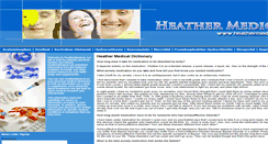 Desktop Screenshot of heathermedical.com